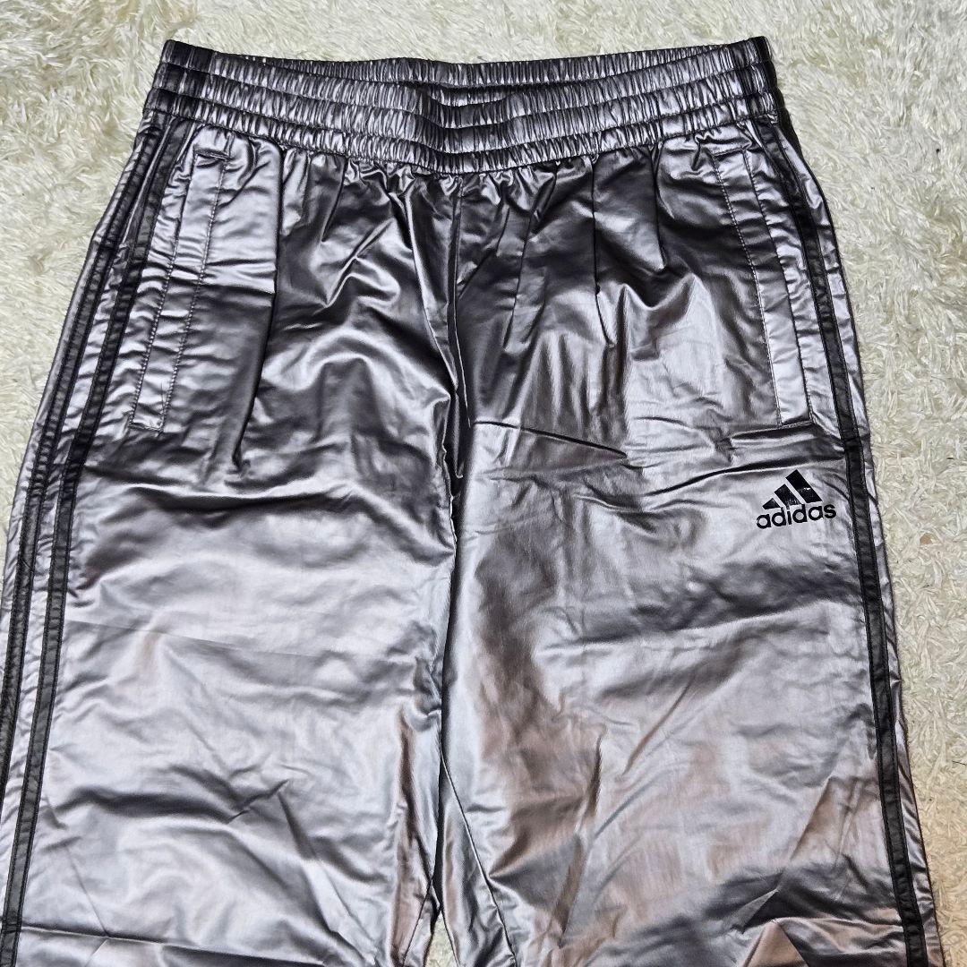 希少色　アディダス　ジャージ セットアップ ロゴ シルバー JD2006 L