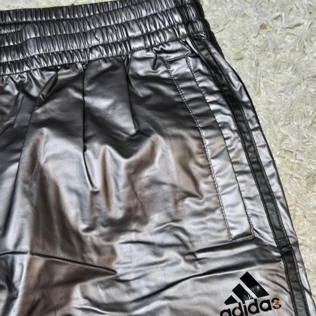 希少色　アディダス　ジャージ セットアップ ロゴ シルバー JD2006 L