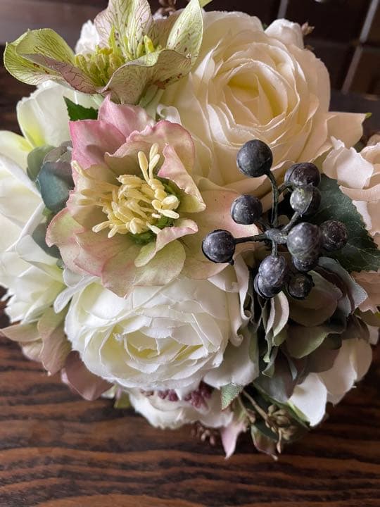 SALE！ナチュラルクラッチ　ウェディングブーケセット