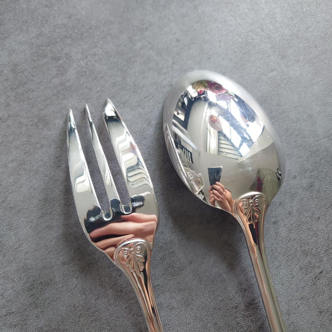 美品 クリストフル マルメゾン サービングフォーク サービングスプーン