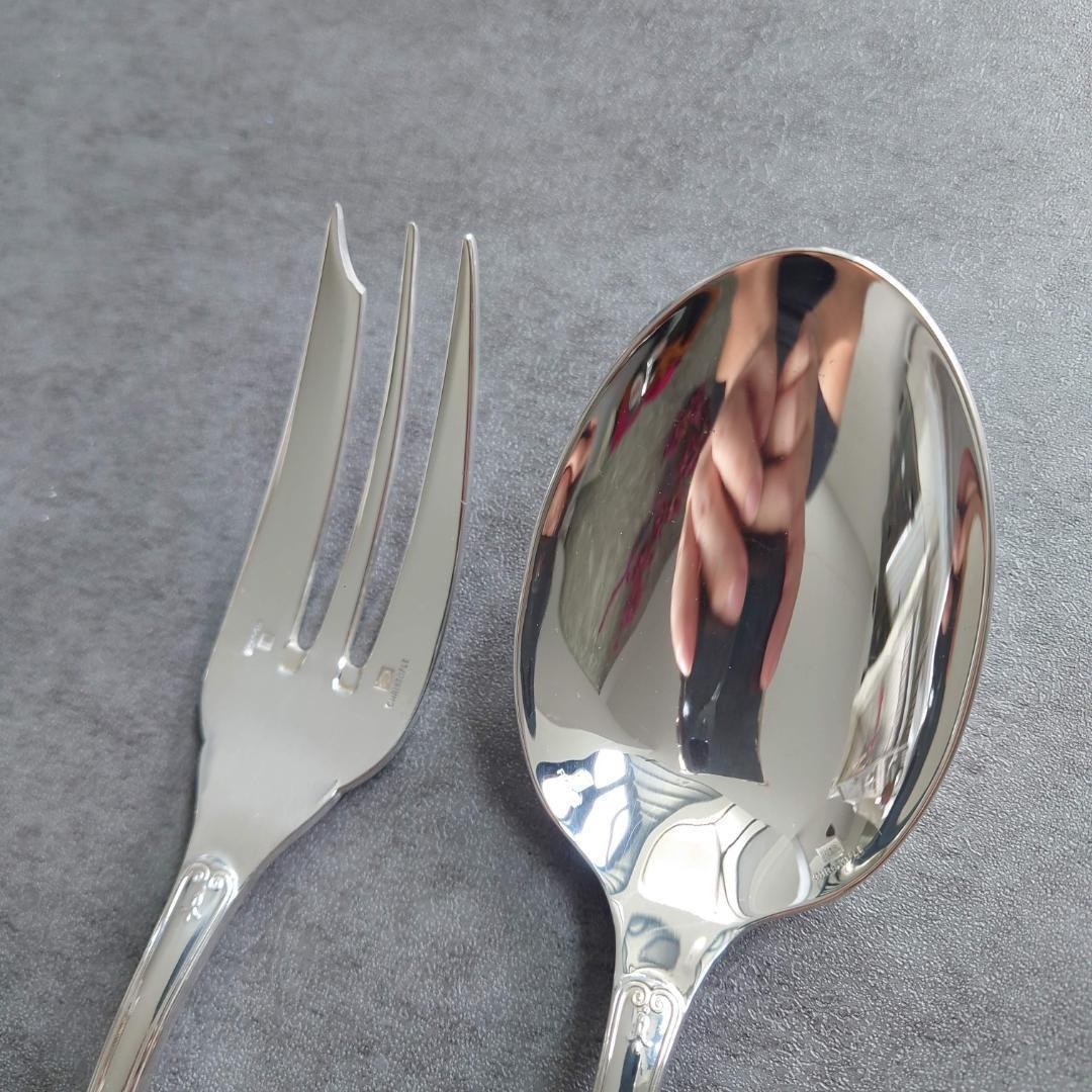 美品 クリストフル マルメゾン サービングフォーク サービングスプーン