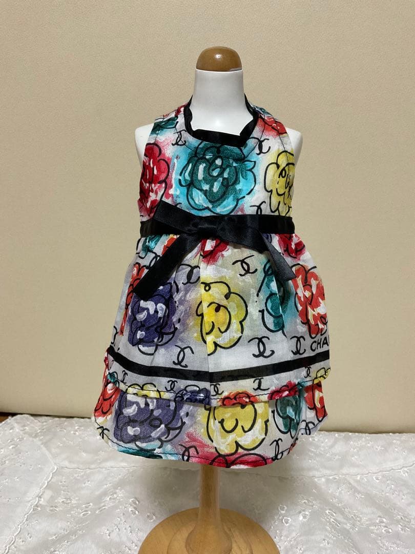 CHANEL シャネル　カメリア柄　ワンピース