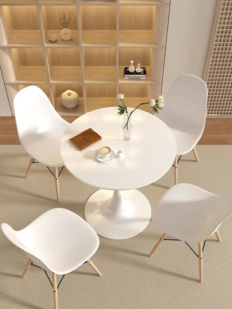 ダイニングテーブル80cmと椅子ニ脚セット