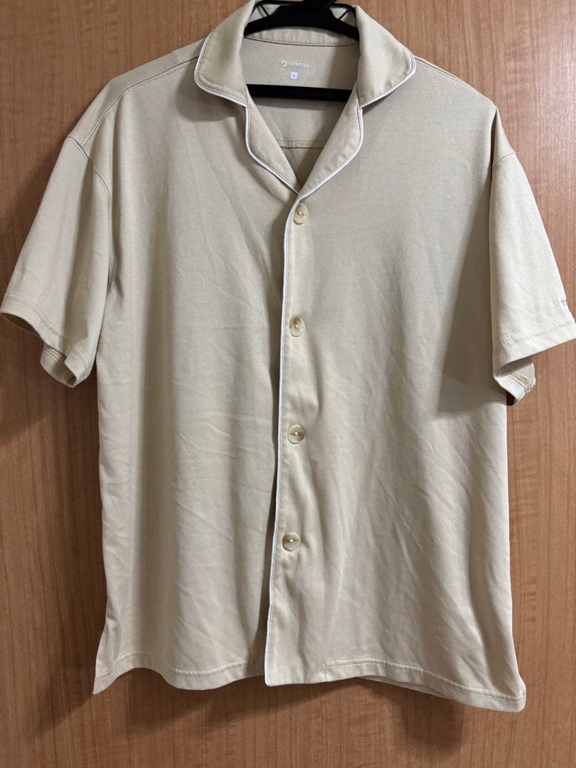 TENTIAL ベージュ 半袖パジャマセット　Mサイズ