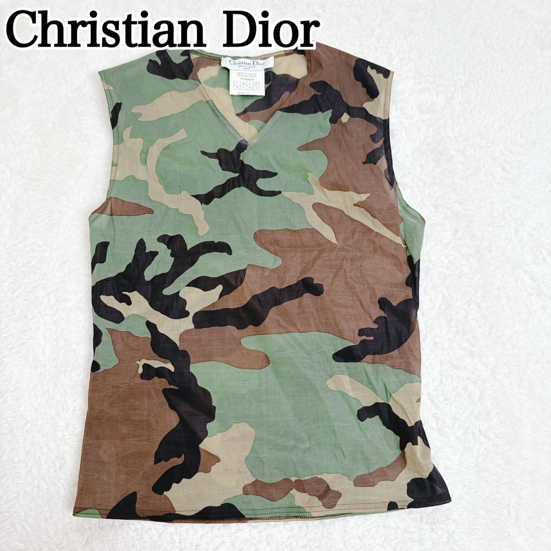希少✨【Christian Dior】ディオール 迷彩 カモフラ タンクトップ