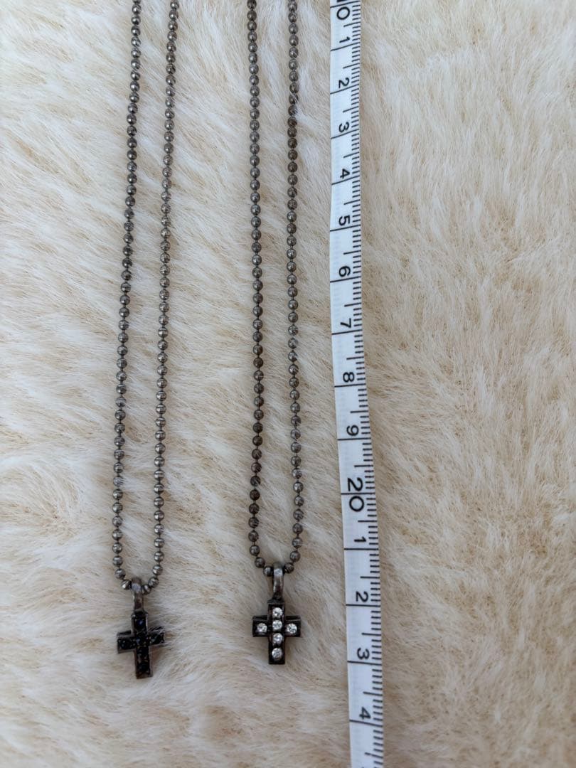 ジョルジオアルマーニ　クロス ネックレス シルバー925 ペア