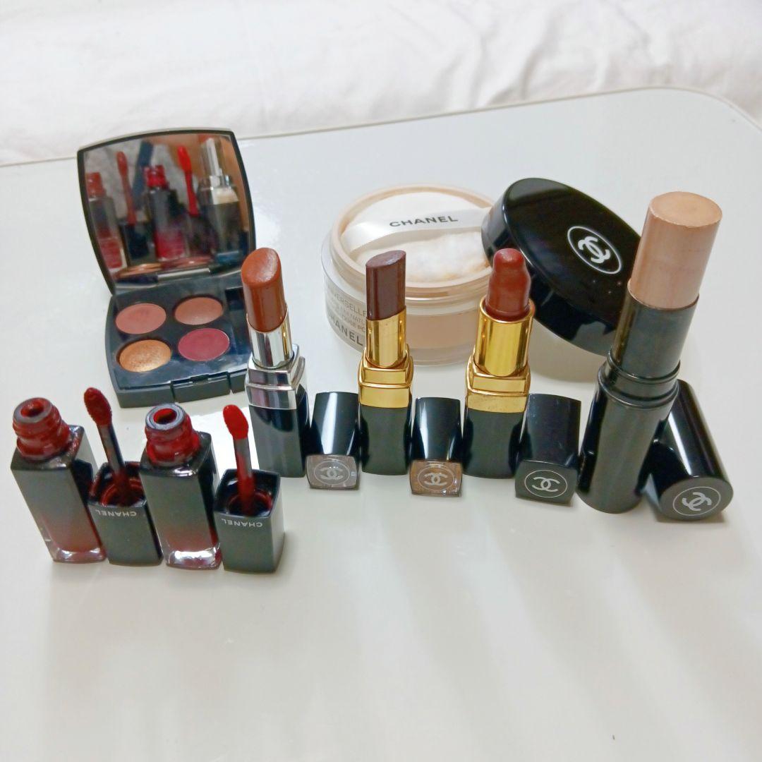 CHANEL　シャネル　コスメまとめ売り　フェイスパウダー　アイシャドウ　リップ
