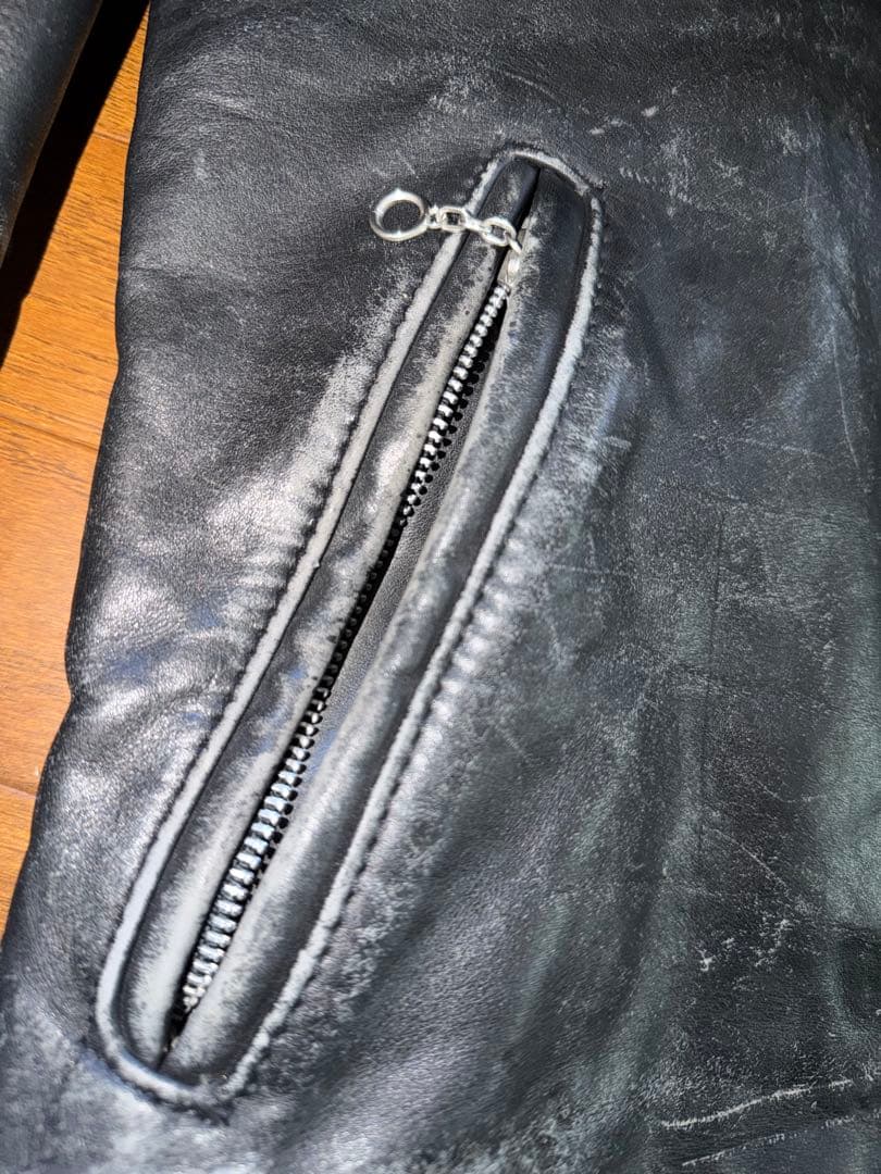 激味 SCHOTT 641 シングルライダース ボアライナー 38 USA