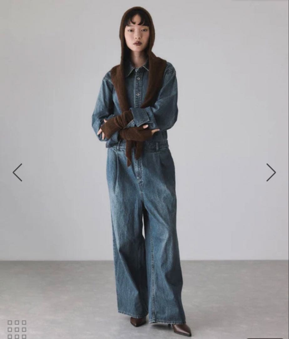 【アダムエロペ】　デニムジャンプスーツ