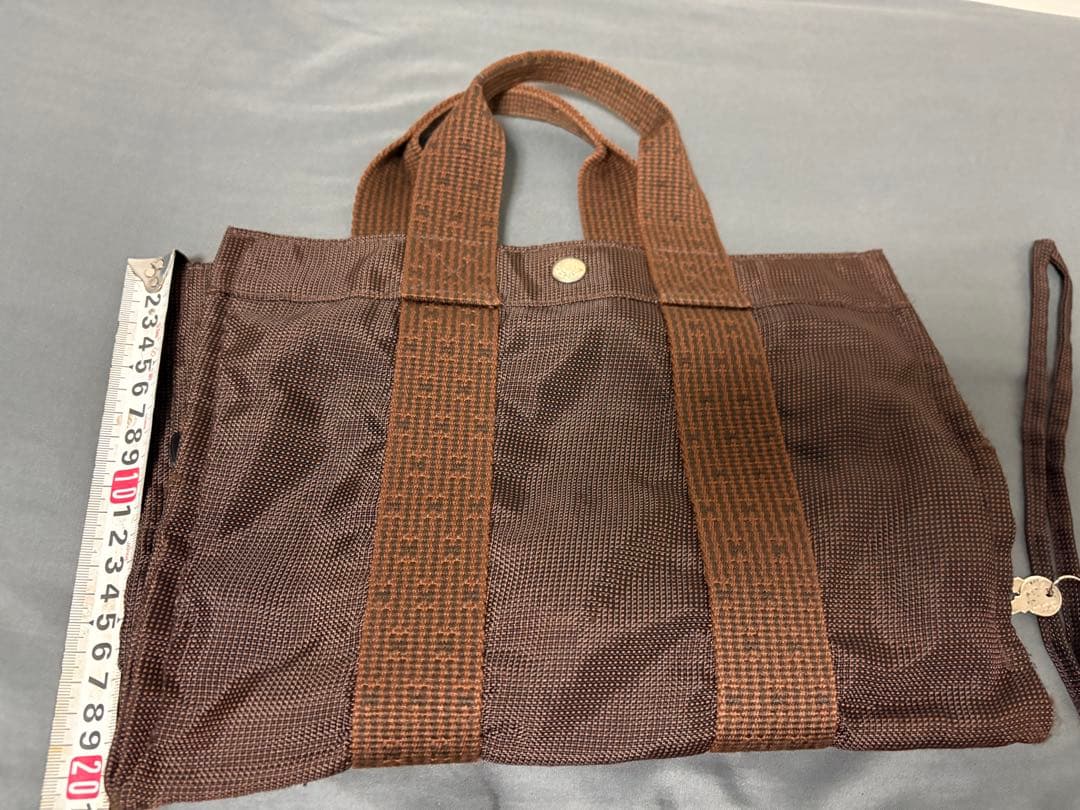 こ*ち様 エルメス エールラインMMトートバッグ　グレー＆ 茶色のセット