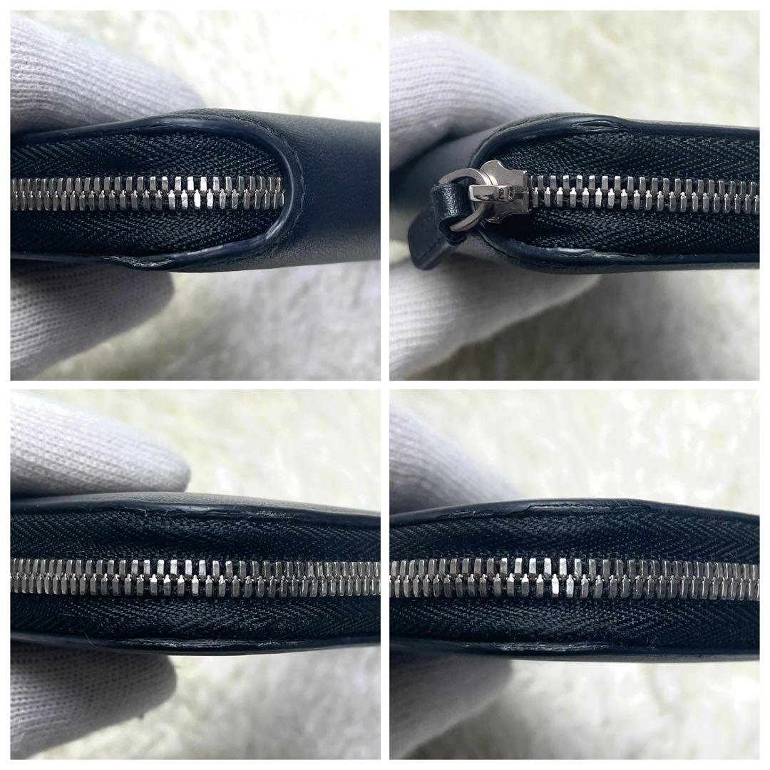 バレンシアガ 長財布 ラウンドファスナー エブリデイ レザー ブラック