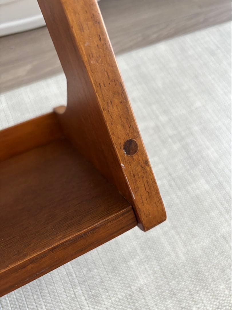 5段木製ラック ブラウン