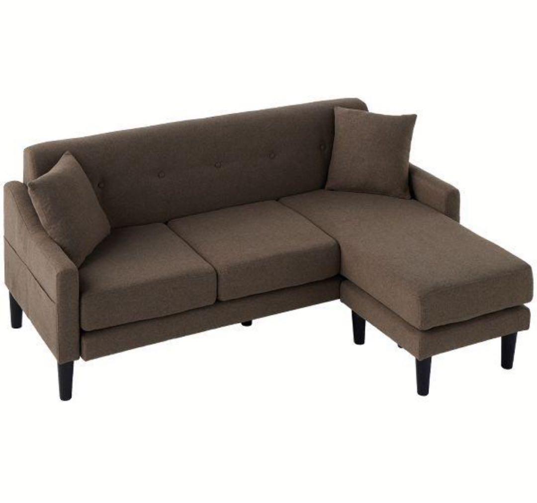 ソファ　ソファセット　3人掛け　リビングソファ　フロアソファ　ブラウン