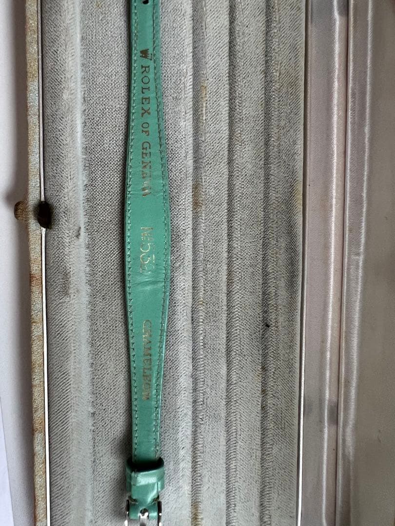 Rolex カメレオン純正尾錠　純正ベルト　グリーン