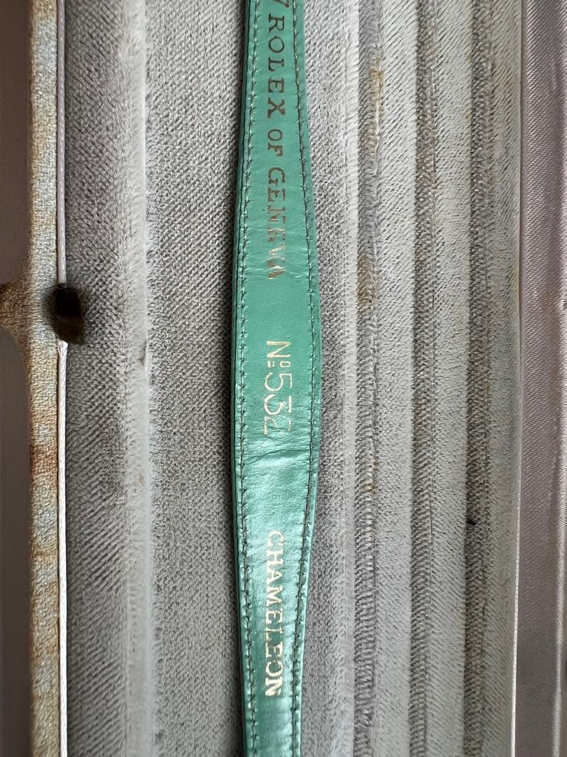 Rolex カメレオン純正尾錠　純正ベルト　グリーン