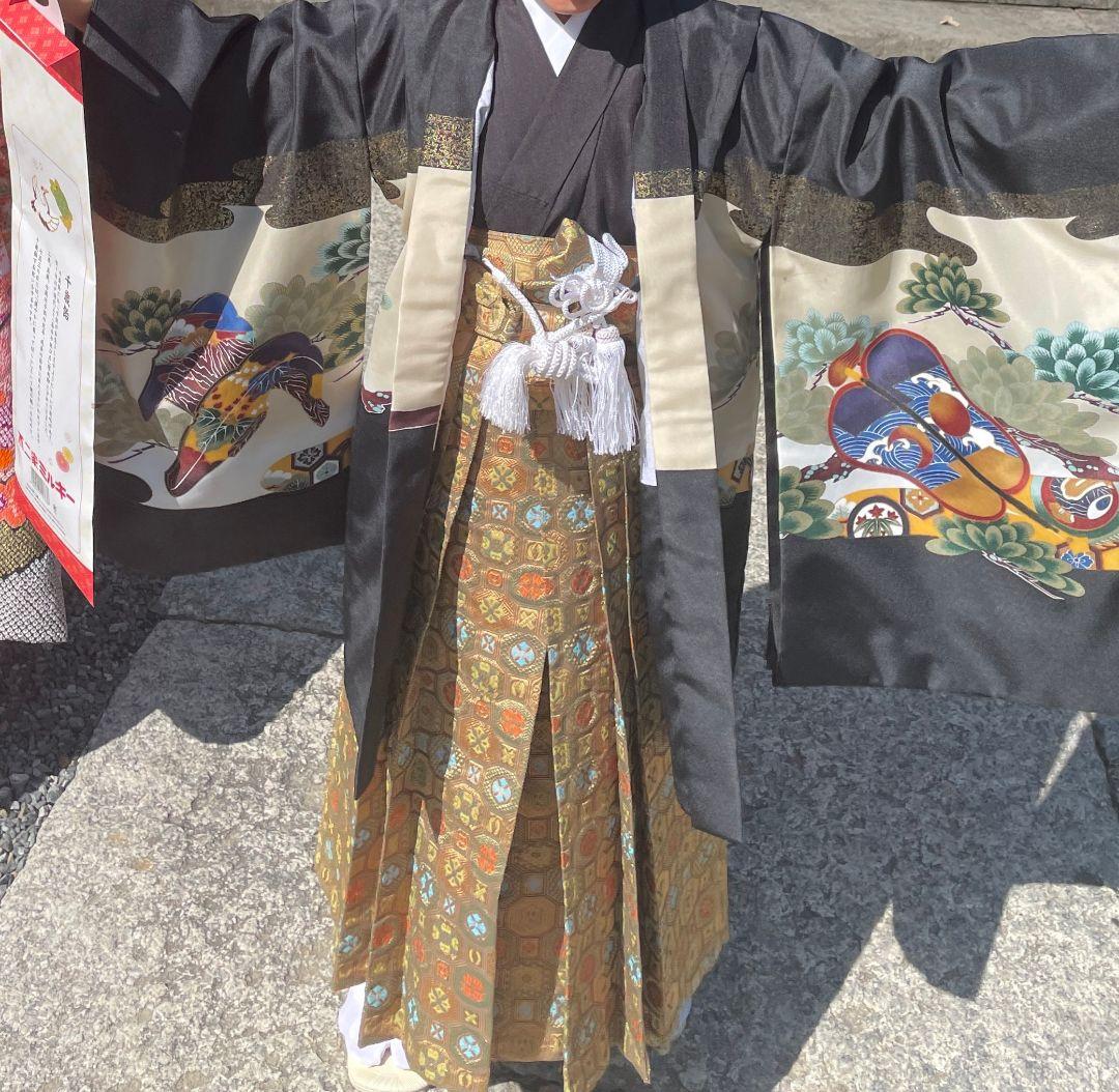 七五三　5歳　男の子　着物・羽織袴セット