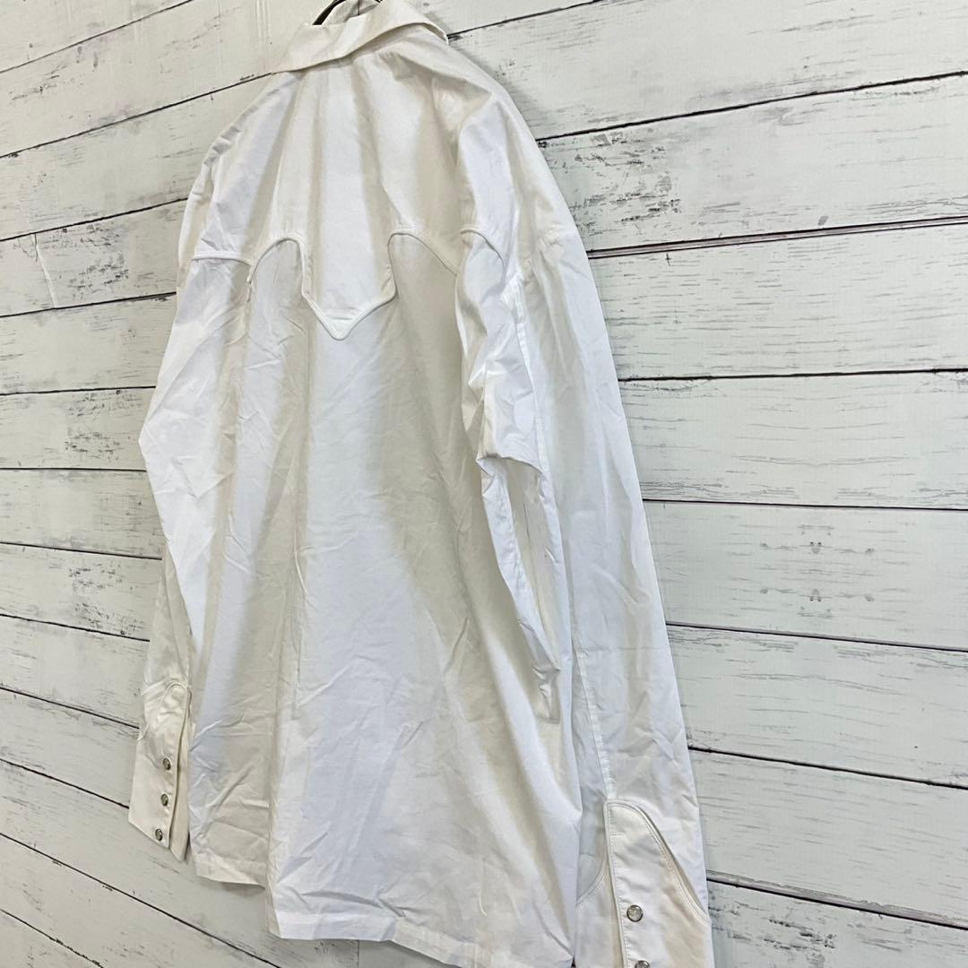 TOGA VIRILIS ウエスタンシャツ ホワイト L 個性派 トレンド