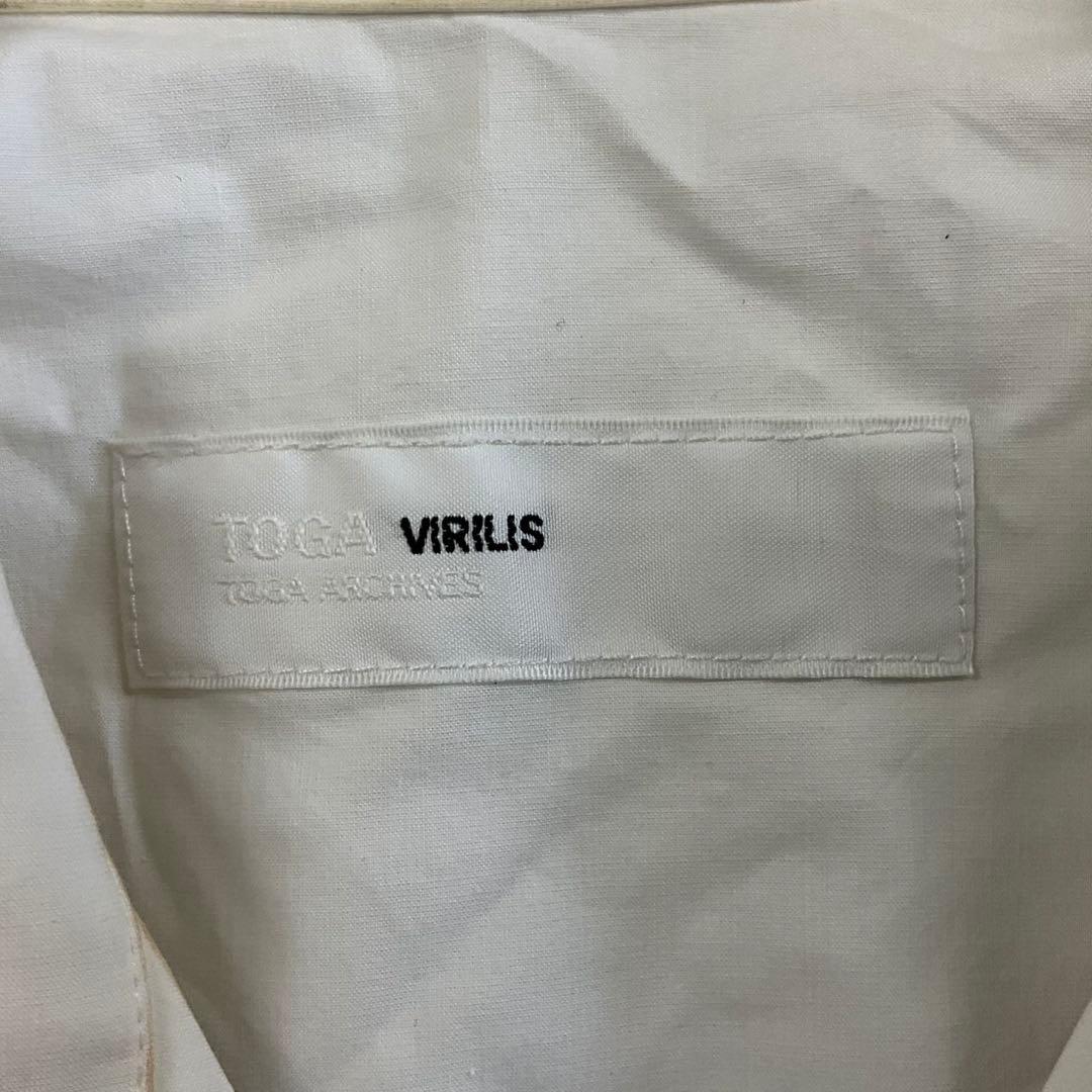TOGA VIRILIS ウエスタンシャツ ホワイト L 個性派 トレンド