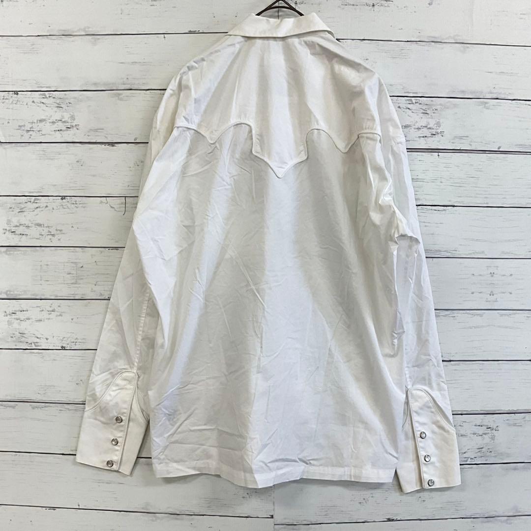 TOGA VIRILIS ウエスタンシャツ ホワイト L 個性派 トレンド