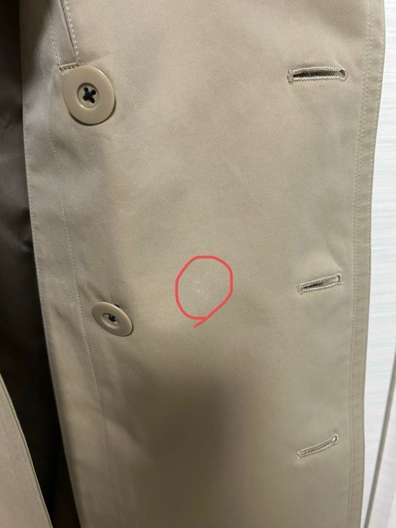 SANYO 100年　百年　トレンチ　コート　ベージュ　ライナー付き　Sサイズ