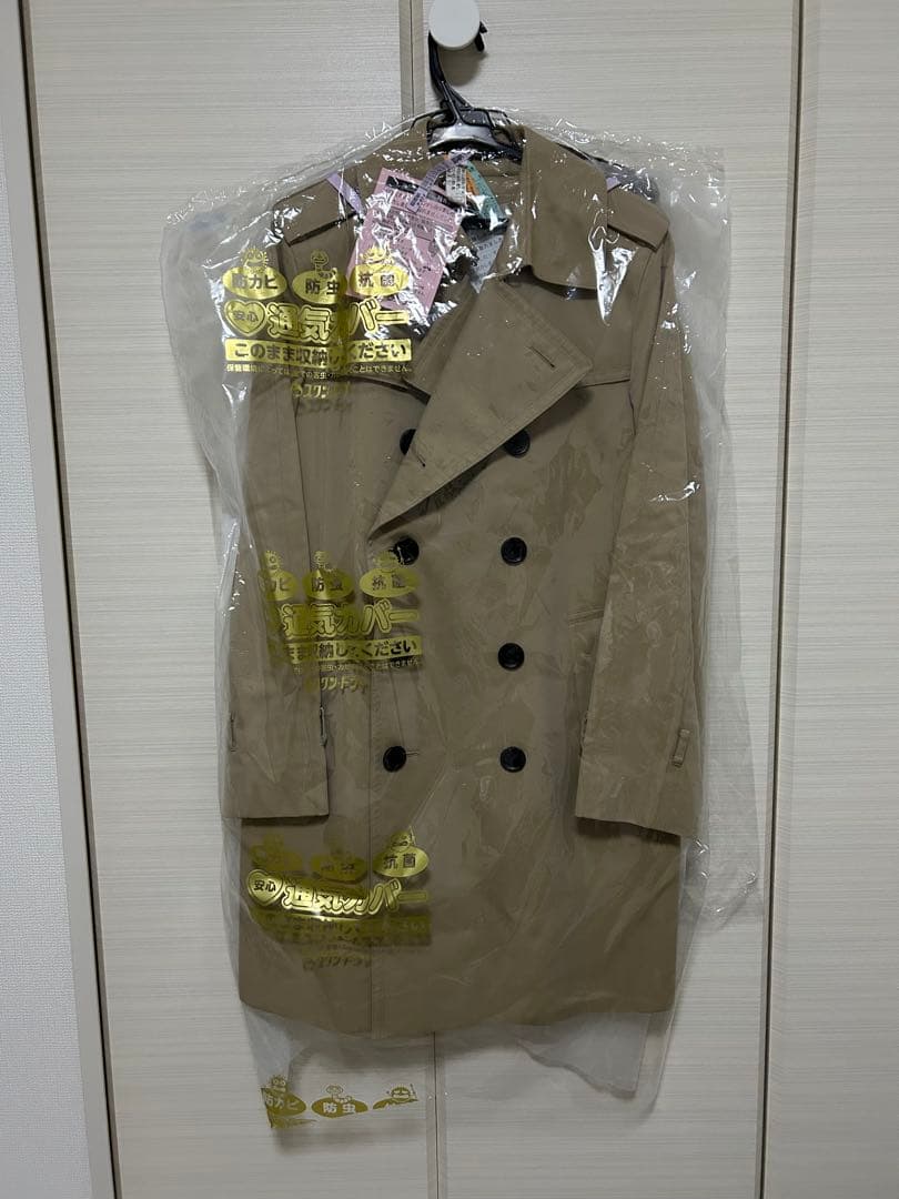 SANYO 100年　百年　トレンチ　コート　ベージュ　ライナー付き　Sサイズ