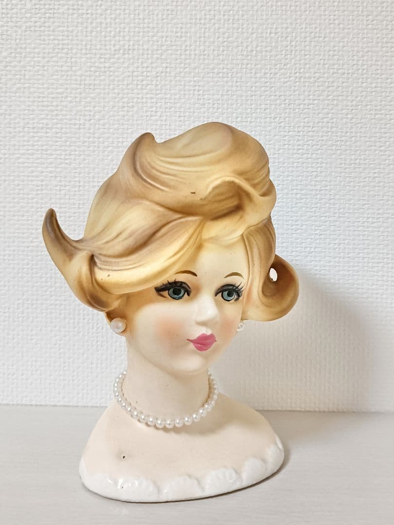 レディ　ヘッドベース　瀬戸ノベルティ　フラワーベース　アメリカンヴィンテージ