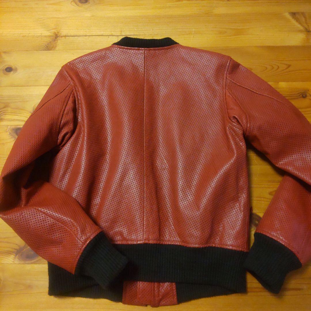 DEGNER デグナー パンチングレザー ライダース ボンバージャケット