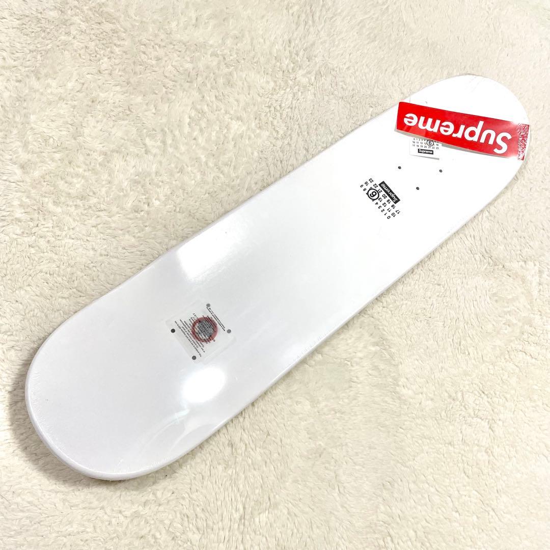 シュプリーム × MM6メゾンマルジェラ ナンバー ロゴ スケートボード ウッド