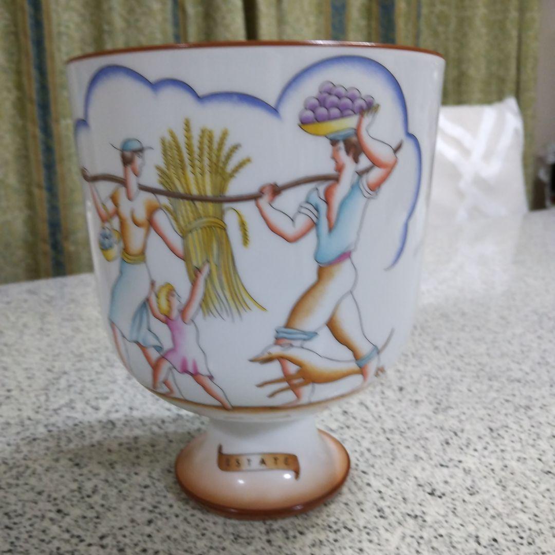 リチャードジノリ ジォポンティのフラワーベース夏花瓶