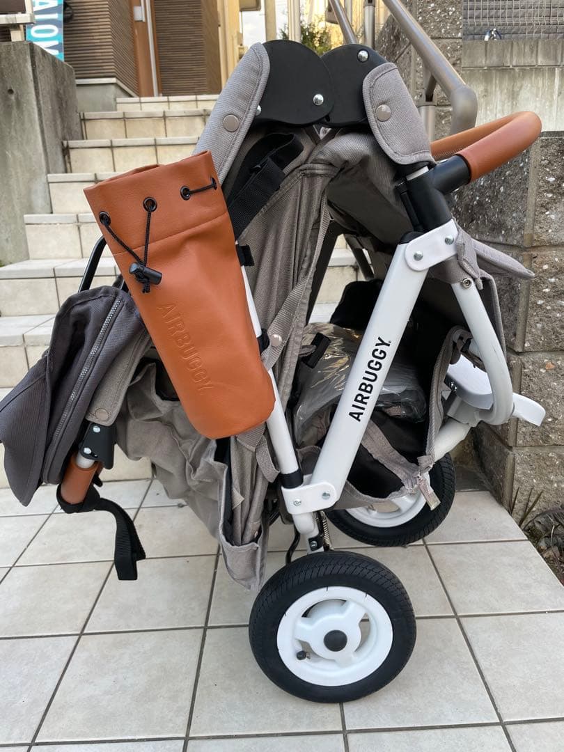 AIRBUGGY ココダブル 2人乗りベビーカー ストーン