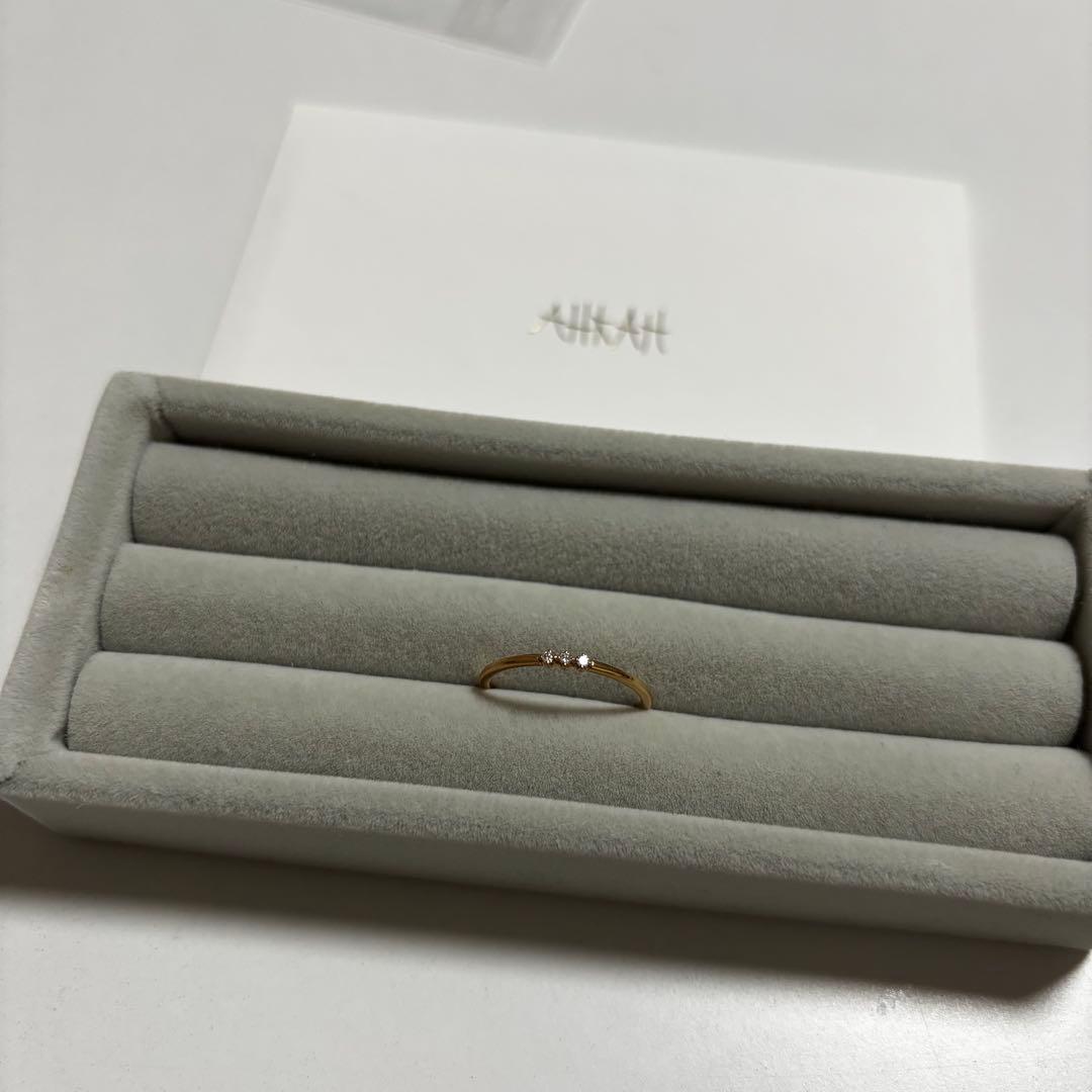 AHKAH アミュレットリング 18Kピンクゴールド ダイヤモンド　11号