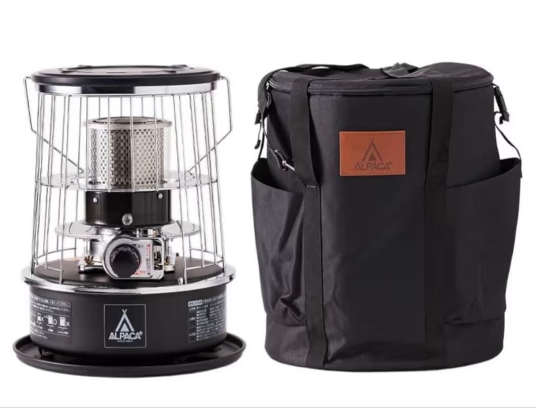 【セット品】アルパカストーブ TS-77NC黒 専用収納ケース+五徳