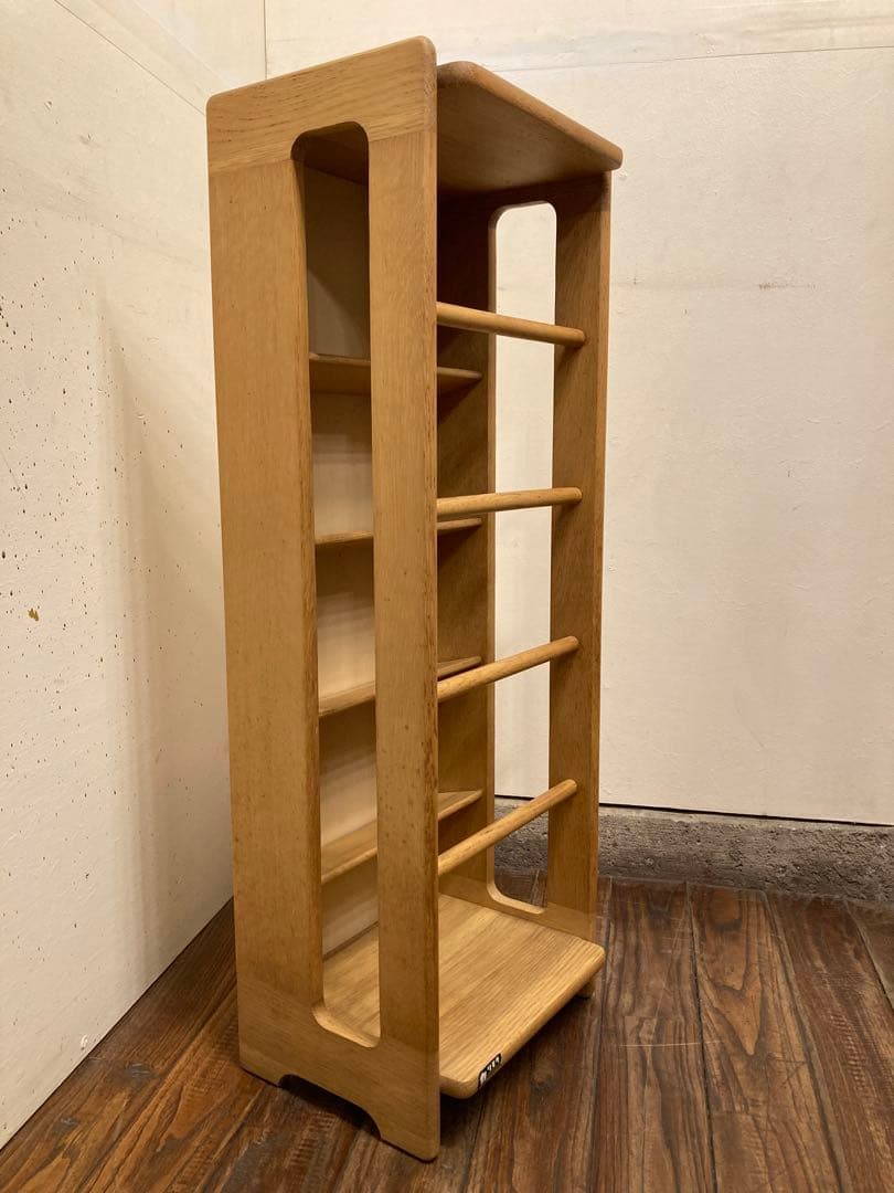 オールドカリモク オーク材 スリッパラック シューズラック 北欧モダン