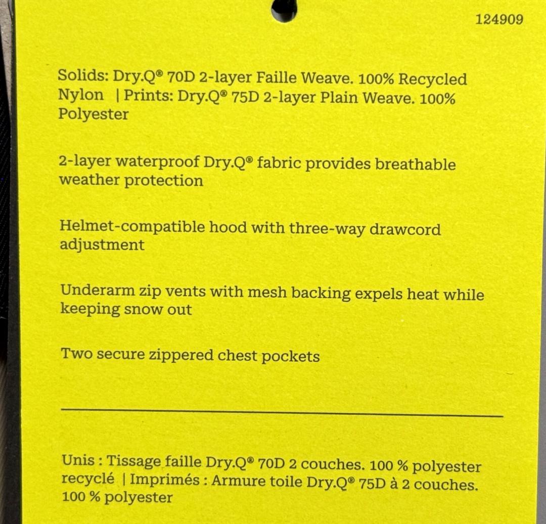 新品 マウンテンハードウェアFirst TracksスノージャケットUS:XXL