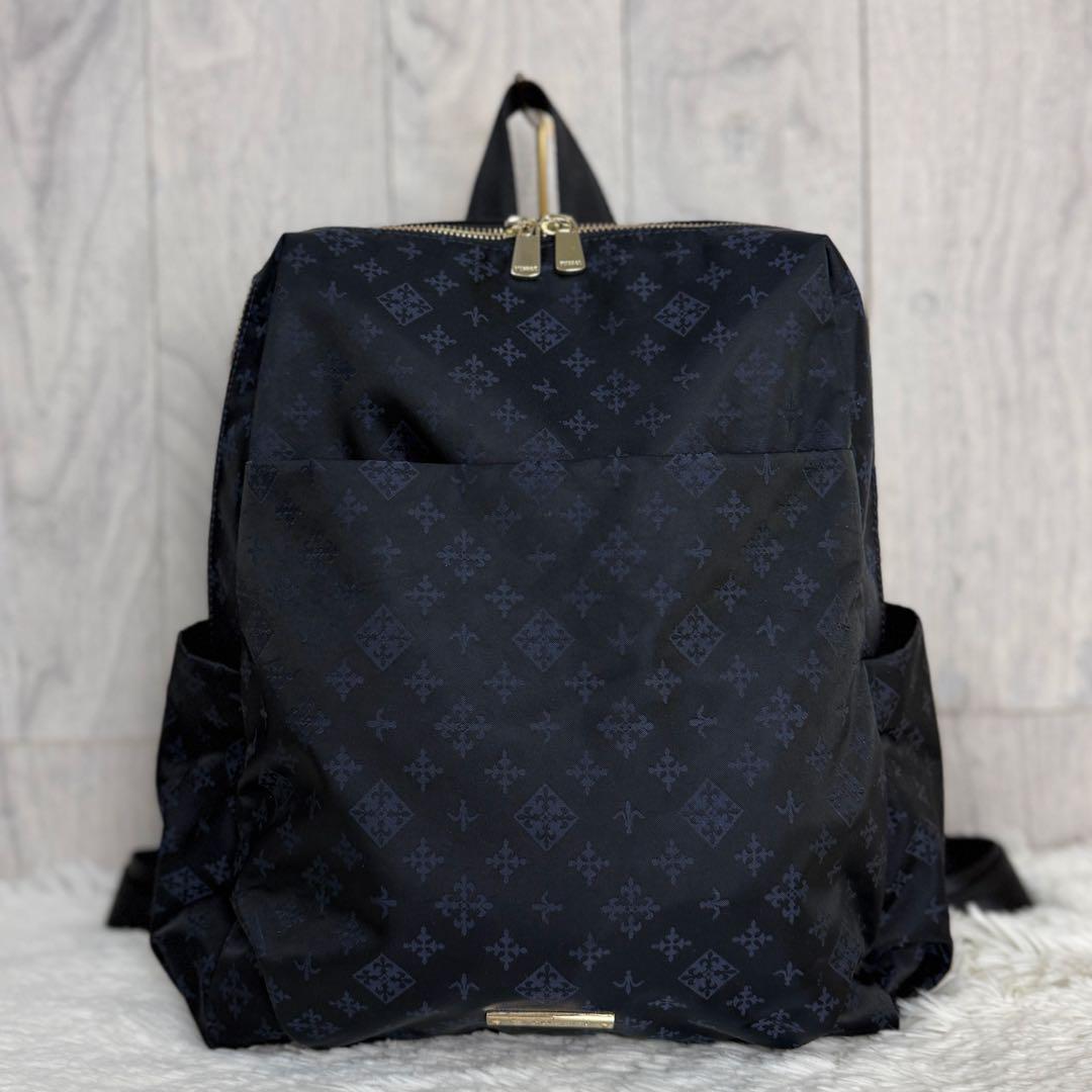 美品♡A4可♡russet ラシット ロゴ モノグラム 2wayバッグ リュック