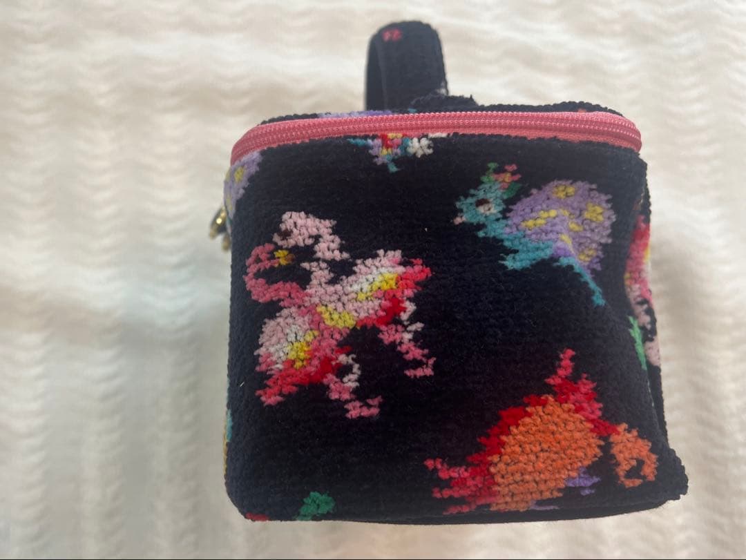 【タグなし】フェイラー FEILER バニティポーチ ネイビー 神崎恵 コラボ