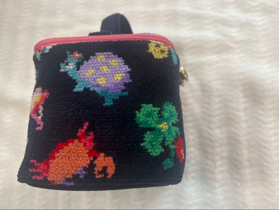 【タグなし】フェイラー FEILER バニティポーチ ネイビー 神崎恵 コラボ