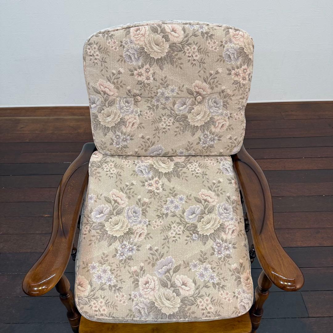 H112K39b カリモク karimoku コロニアル 1人掛けソファ