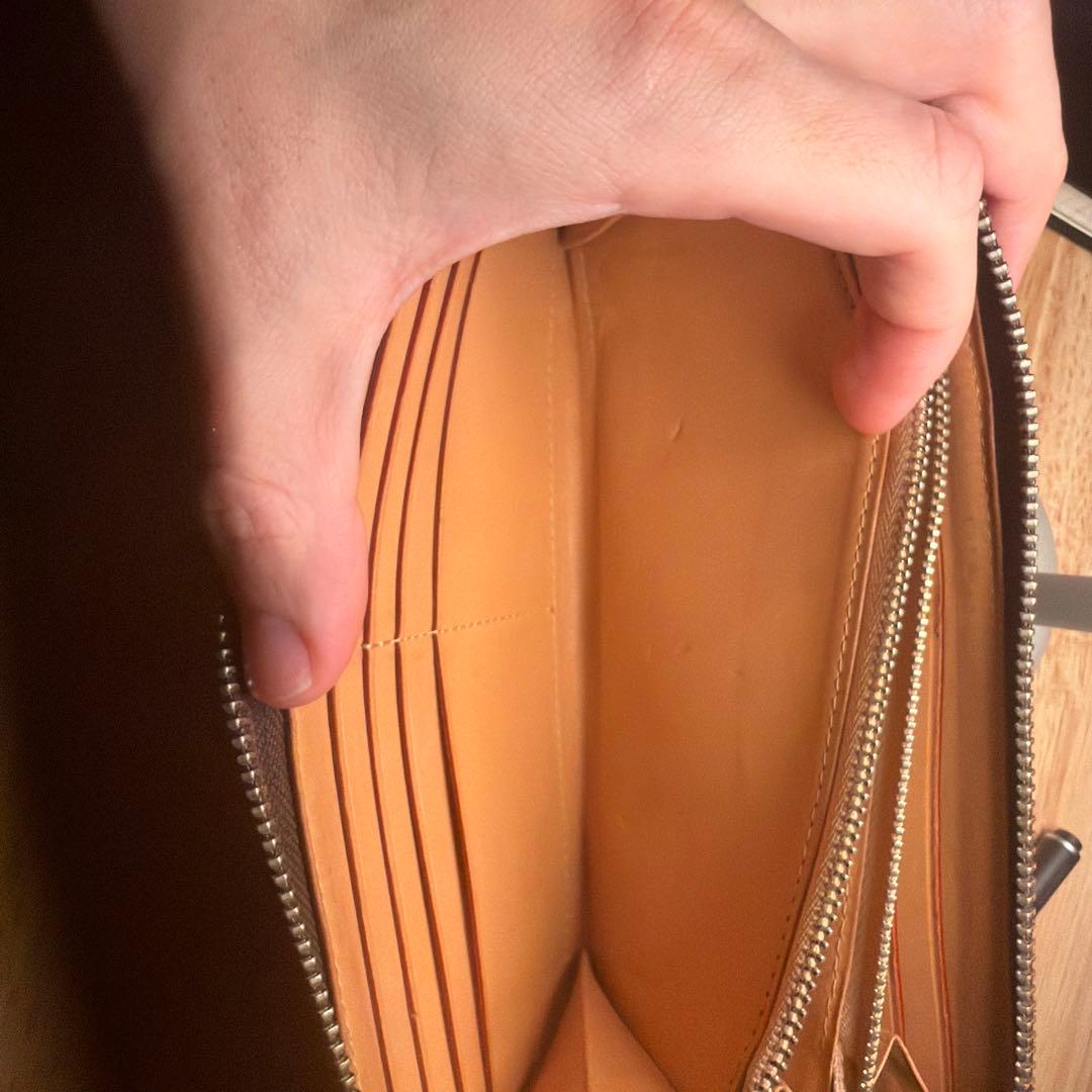 GANZO ガンゾ コードバン ラウンドファスナー 長財布 ダークブラウン