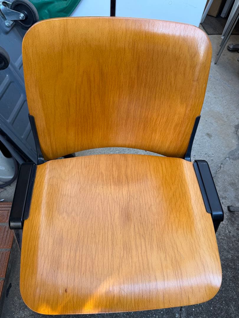 KOKUYO velca 木製チェア 2脚セット 会議椅子 スタッキング L/O