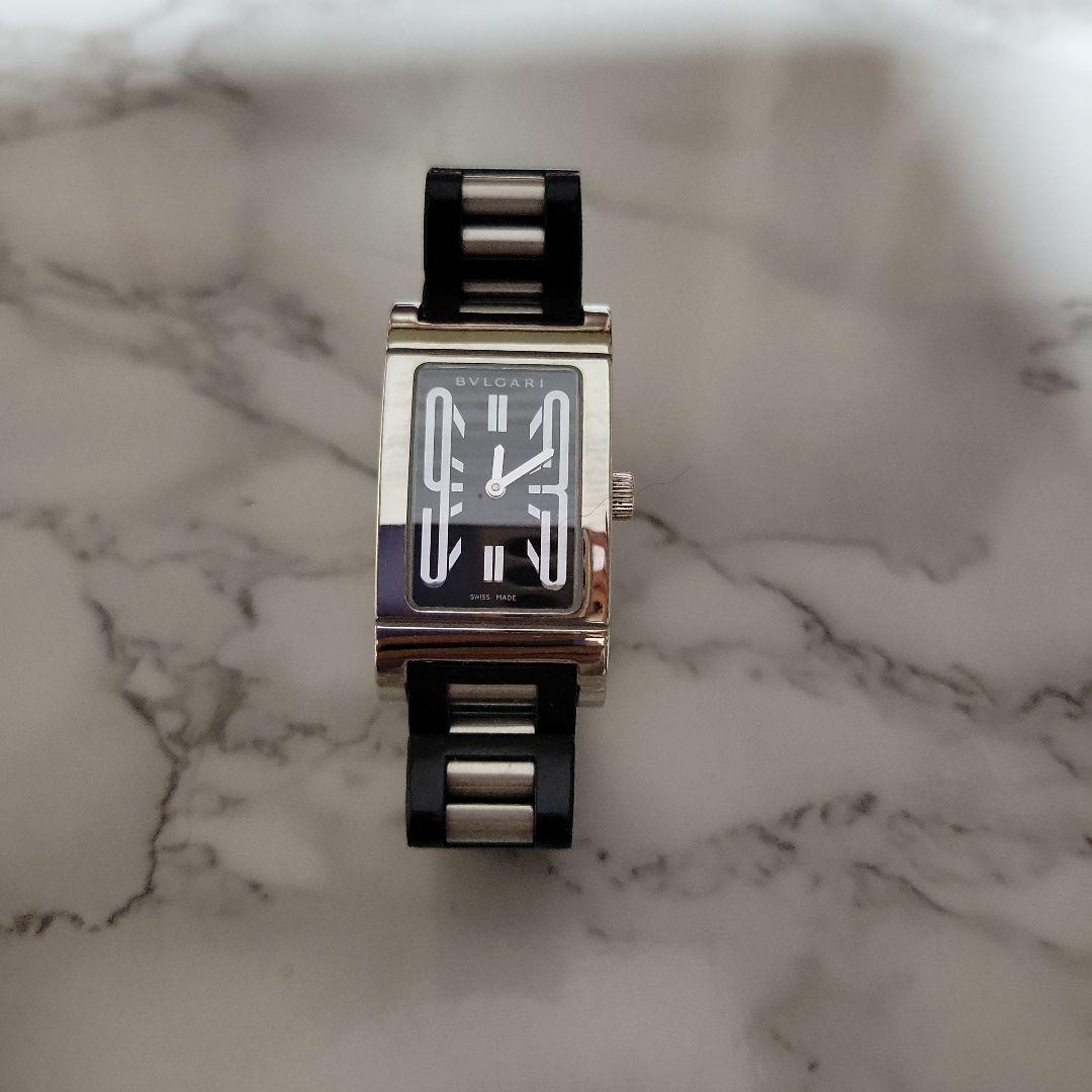 ジャンク品 BVLGARI レッタンゴロ アナログ腕時計