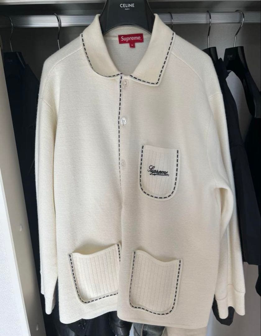 登坂広臣着用 Supreme contrast stitch button up