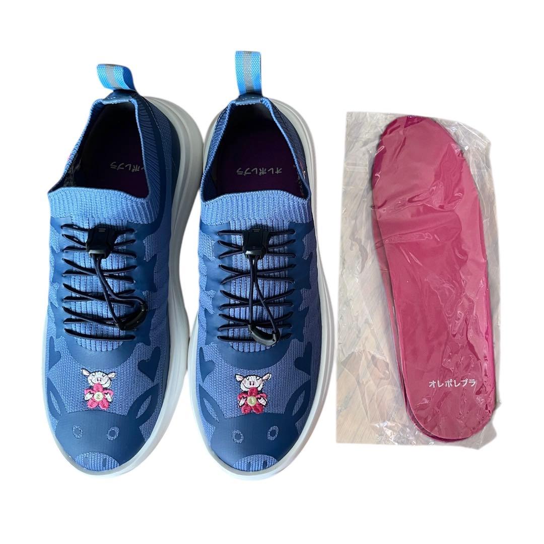 【未使用品】ALBEROBELLOブルー刺繍　スニーカー　定価29,700-