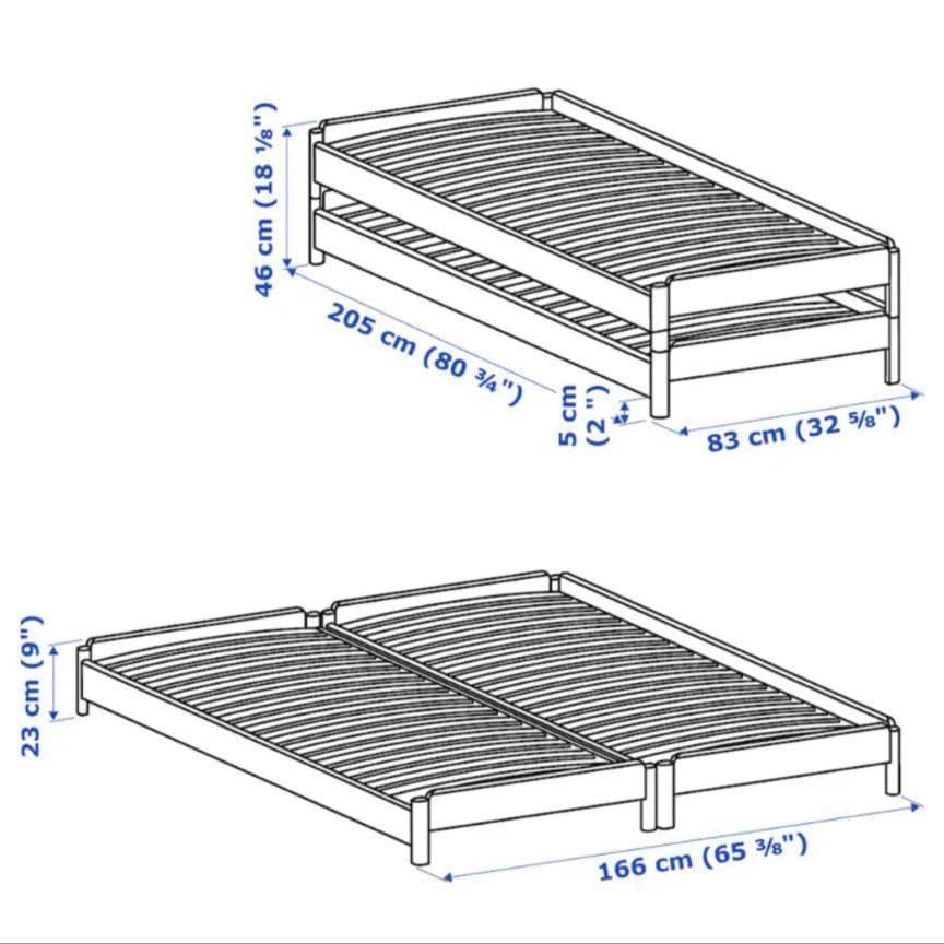 【専用】IKEA スタッキングベッド セミシングル×2