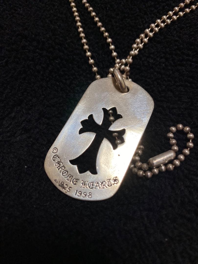 Chrome Hearts カットアウトクロス ドックタグ 1998