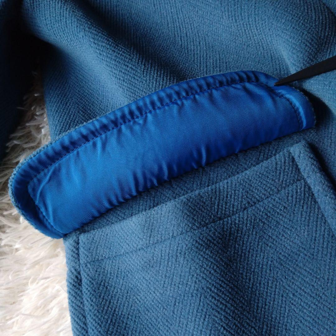 【希少】オールドイングランド ダッフルコート ヘリンボーン ロング丈 ブルー