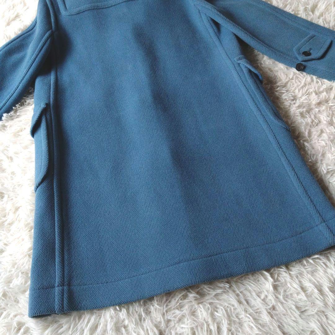 【希少】オールドイングランド ダッフルコート ヘリンボーン ロング丈 ブルー