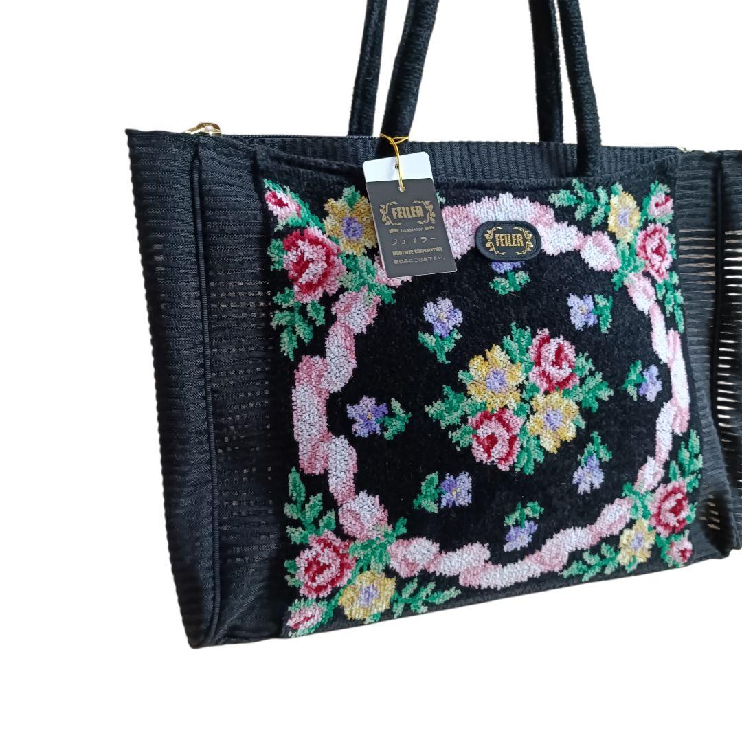 未使用 フェイラー FEILER トートバッグ シュニール織り