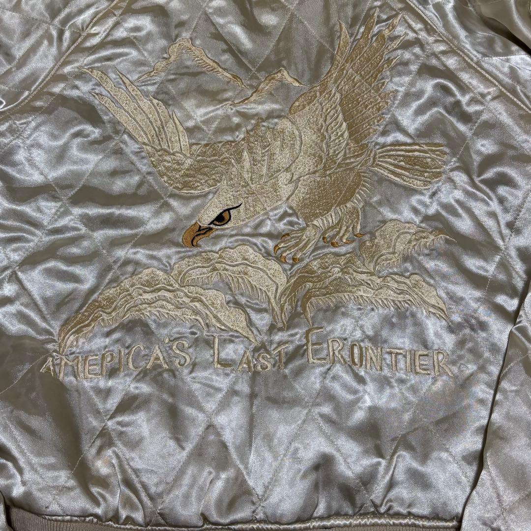 別珍スカジャン 虎×鷹