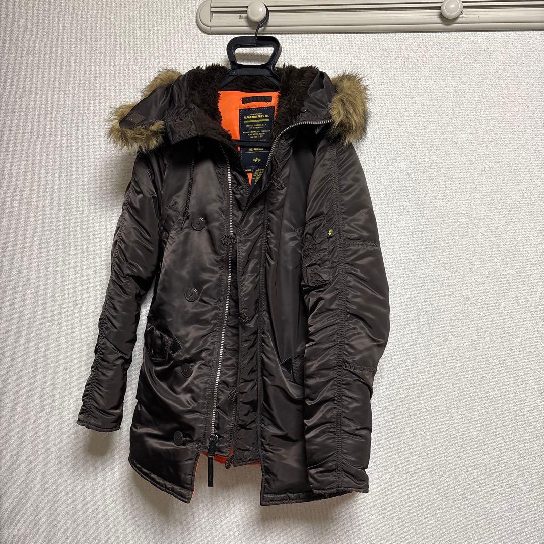 アルファ　N-3B ミリタリージャケット　ダークブラウン